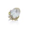 Koch natural South Sea baroque pearl ladies ring - image 3