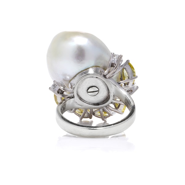 Koch natural South Sea baroque pearl ladies ring - image 4