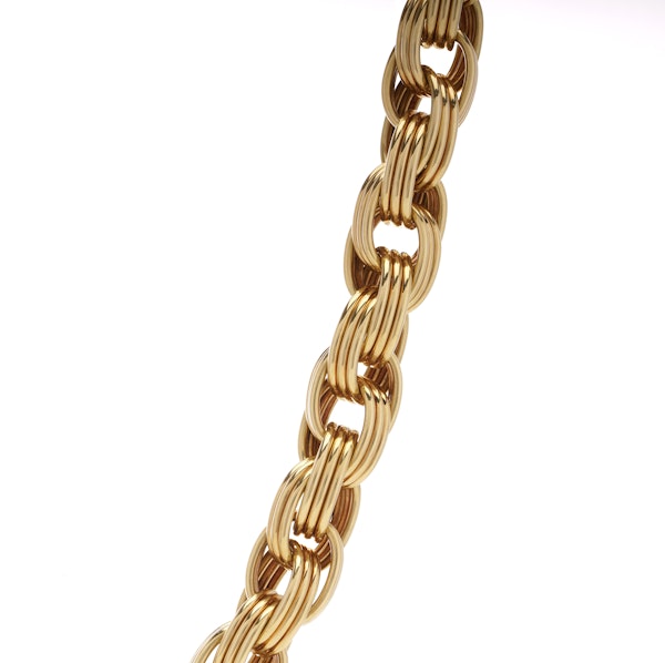 Tiffany & Co. Triple Rope Design 18kt Gold Chain Necklace - image 3