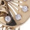 Boucheron gold and platinum retro brooch with diamonds - image 3