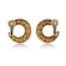 Marina B. Milan 18kt gold scallop design earrings - image 3