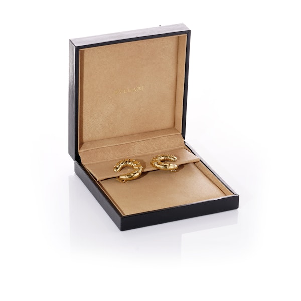 Marina B. Milan 18kt gold scallop design earrings - image 2