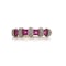 9kt Gold Ruby And Diamond Band Ring - image 5