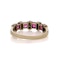 9kt Gold Ruby And Diamond Band Ring - image 3