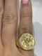 Stunning Antique Signet Ring with Deep Carved Seal - image 3