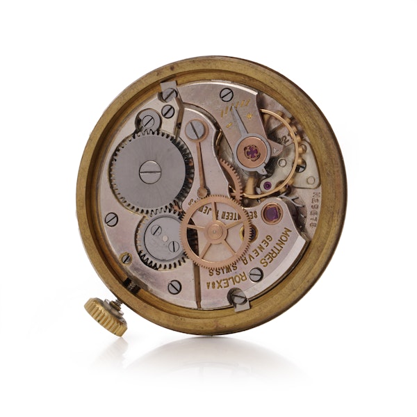 Rolex Precision 9kt Gold Mechanical Movement Men's Wristwatch - image 4
