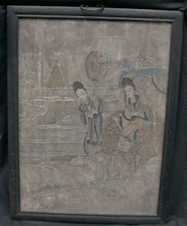 A polychrome stucco fresco fragment, Yuan/Ming dynasty - image 2