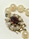 Pearl Necklace with 9ct Garnet Clasp - image 2
