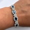Sapphire Diamond Marquise Cluster Bracelet - image 1
