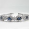 Sapphire Diamond Marquise Cluster Bracelet - image 2
