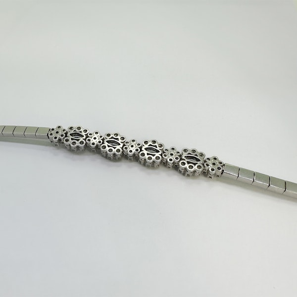 Sapphire Diamond Marquise Cluster Bracelet - image 4