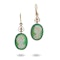 Victorian Green Agate Cameo Suite: Brooch & Earrings - image 4