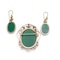Victorian Green Agate Cameo Suite: Brooch & Earrings - image 5