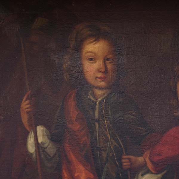 Welsh School, Portrait of the two children of Mr and Mrs Oliver Jones - image 3