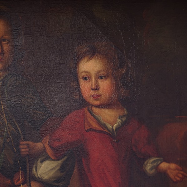 Welsh School, Portrait of the two children of Mr and Mrs Oliver Jones - image 5