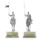 Asprey & Co. Pair of Horse-Riding Solid Silver Figurines on Luxurious Marble Bases. - image 10