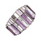 French Art Deco Amethyst Rock Crystal and Silver Bracelet, Circa 1930 - image 11
