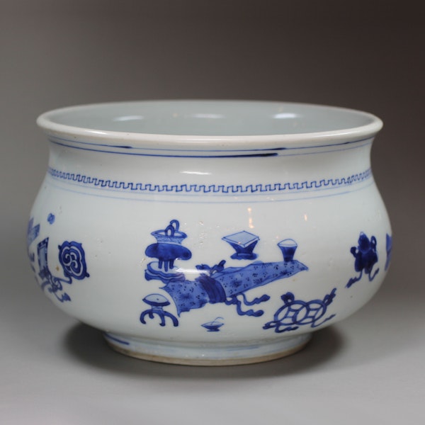 Chinese blue and white censer, Kangxi (1662-1722), - image 2