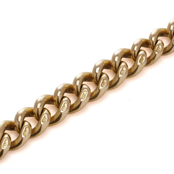 Early 20th Century 18kt yellow gold  Albert chain - image 7