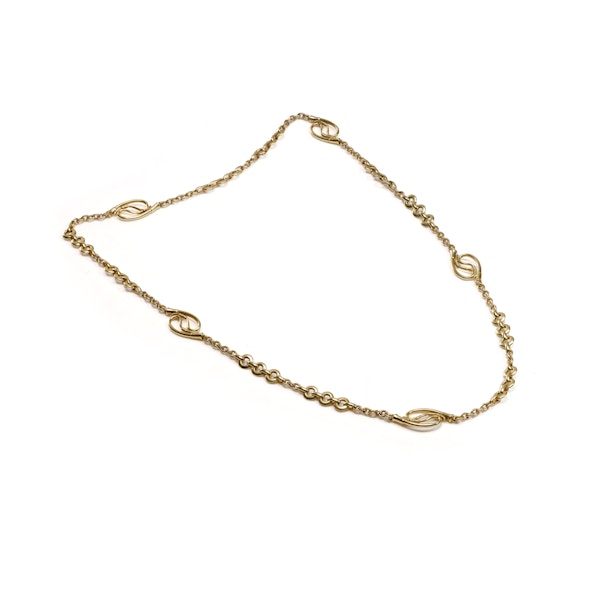 Hermés 18kt yellow gold long chain necklace - image 11