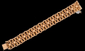 French gold 18ct 1940c bracelet