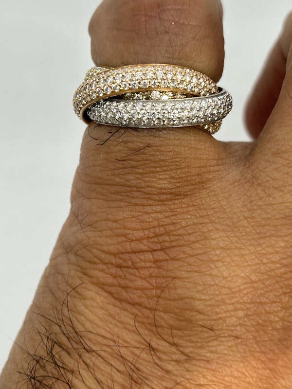 Lovely Cartier Russian Trinity diamond ring at Deco&Vintage Ltd - image 6