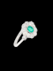 Art deco fine emerald and diamond engagement ring SKU: 7464 DBGEMS - image 1