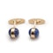 Georg Jensen Lapis Lazuli Ball and Gold Cufflinks, Designed by Magnus Stephensen, Circa 1960 - image 2