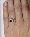 Sapphire and Diamond Cluster Engagement Ring - image 4