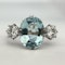 Antique Aquamarine and Diamond Trilogy Ring SADDINGTONS JEWELLERY Stand 375 - image 1