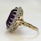 Large Oval Amethyst Diamond Ring SADDINGTONS JEWELLERY STAND 375 - image 2