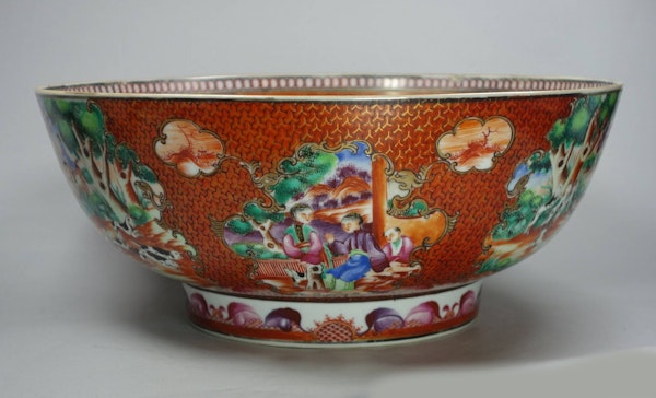 Chinese famille rose hunting bowl, Qianlong (1736-95) - image 5