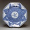 Chinese blue and white octagonal export plate, Qianlong (1736-95) - image 1