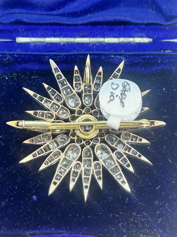 Beautiful Gergian Diamond Star pendant/Brooch,Deco&Vintage,stand324 - image 4