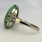 Art Deco Jade Cabochon Ring SADDINGTONS JEWELLERY Stand 375 - image 2