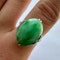 Art Deco Jade Cabochon Ring SADDINGTONS JEWELLERY Stand 375 - image 3