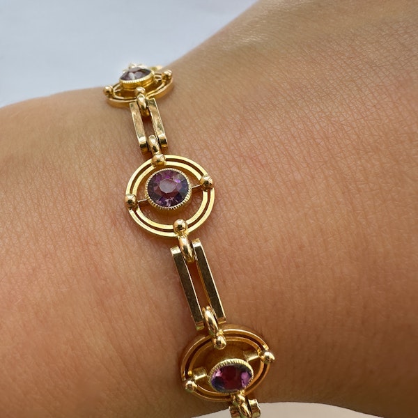 Art Deco Amethyst Bracelet SADDINGTONS JEWELLERY STAND 375 - image 2