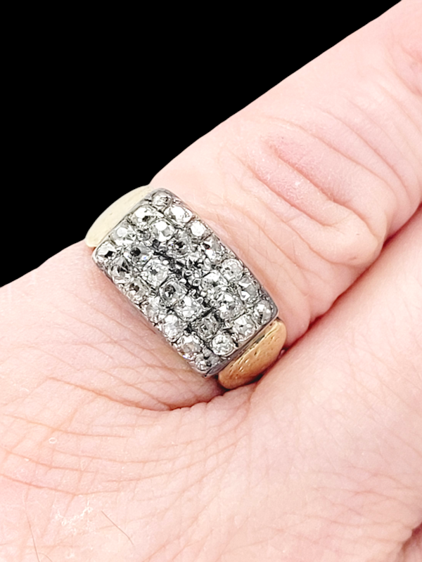 18th century old mine cut four row diamond ring SKU: 7475 DBGEMS - image 2