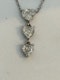 Lovely Graduated Diamond Heart pendant,Deco&Vintage,stand 324 - image 2