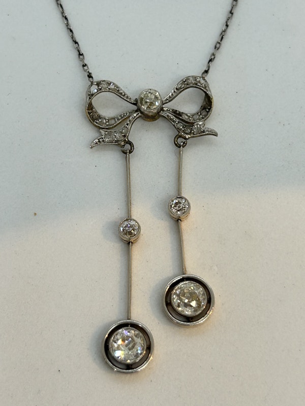 Lovely Edwardian Negligee Diamond pendant,Deco&Vintage,stand324 - image 3