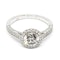 Modern Diamond and Platinum Micro Pavé Halo Ring, 0.94 Carats - image 5