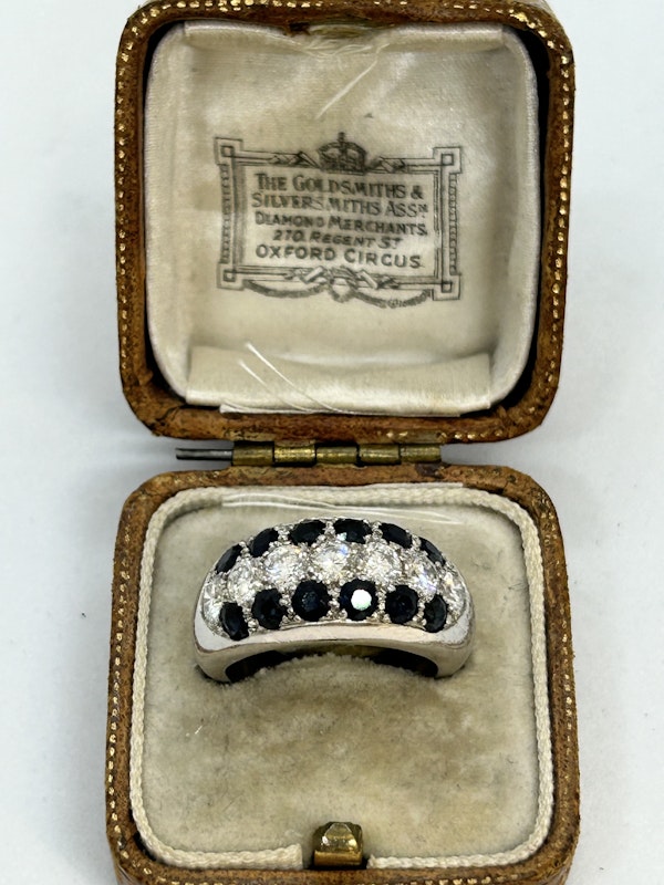 Lovely Vintage Diamond and Sapphire Ring,Deco&Vintage,stand 324 - image 1