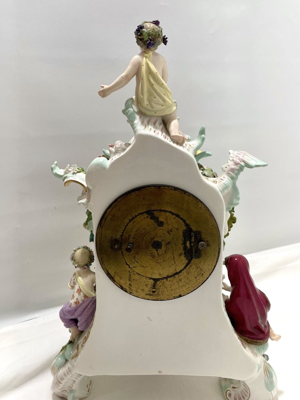 Meissen figural mantel clock - image 5