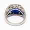 Modern Cushion Cut Sapphire Diamond  and Platinum Ring, 8.64ct - image 8