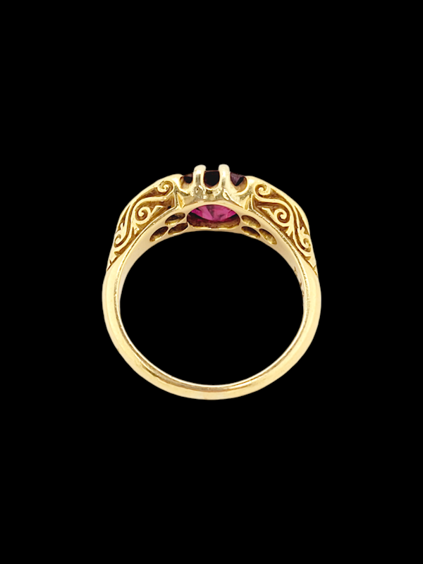 Antique Ruby and diamond ring SKU: 7502 DBGEMS - image 2