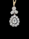 Antique old mine cut diamond pendant SKU: 7505 DBGEMS - image 2