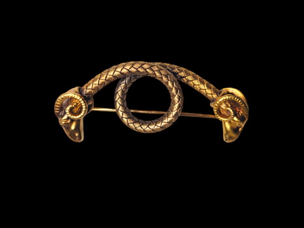 Etruscan revival antique golden fleece brooch SKU: 7507 DBGEMS - image 1