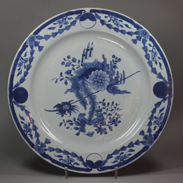 Chinese blue and white plate, Qianlong (1736-95) - image 1