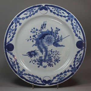 Chinese blue and white plate, Qianlong (1736-95)
