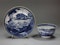 Very rare Chinese export blue and white teabowl and saucer, c.1770 - image 1